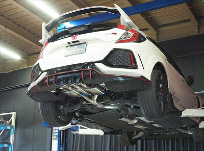 FK8 シビック TypeR フルチタンマフラー PREMIUM01TR チタンテール