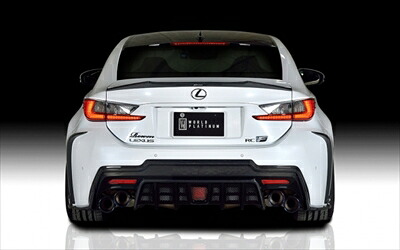 LEXUS RC F 前期 USC10 WORLD PLUTINUM リアバンパーディフューザー FRP+カーボン製