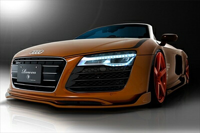 AUDI R8スパイダー 後期 WORLD PLATINUM フロントハーフスポイラー FRP製