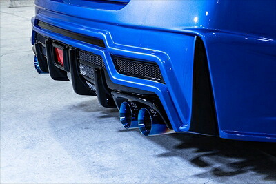 数量限定 WRX S208/RAR VAB 2017.10～2019.4 PREMIUM01TR HEAT BLUE TITAN Limited Edition 4本出しマフラー