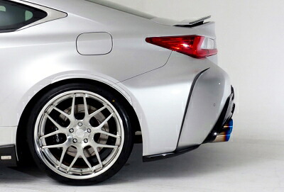 LEXUS RC F 前期 USC10 リアバンパー サイドディフューザー メーカー塗装品 083 ホワイトノーヴァガラスフレーク