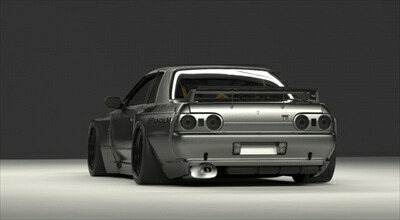 アディクション　R32 スカイラインGT-R パンデム　塗装後未使用 アディクションパンデムR32GT-Rボディ制作1 | ラジコンボディ