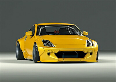 楽天市場】フェアレディZ Z33 ロケットバニー ダックテール 塗装取付込