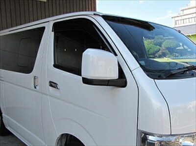 ハイエース 200系 6型ドアミラーカバー 塗装済 ラグジュアリーパールトーイング2QD(070)