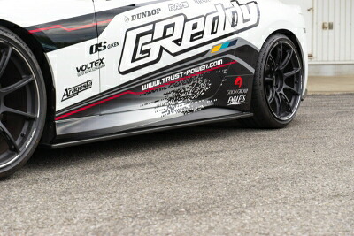 RZ34 フェアレディZ GReddy サイドアンダースポイラー カーボン クリア塗装済