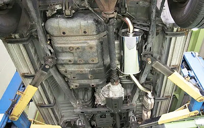 FZJ80G ランドクルーザー GReddy クロスエキゾースト N-Style センター部