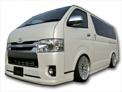 ふ*い様 TSD フロントスポイラー【TYPE2】 200系ハイエース4型〜標準 TSDスタイル フロントスポイラー【タイプ2】 未塗装 200系