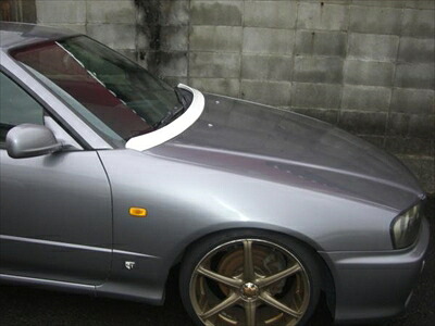 スカイライン GT-R R34 ボンネットスポイラー FRP 塗装取付込|Autostyle