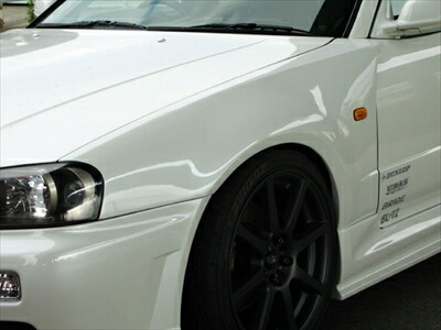 楽天市場】スカイラインセダン R34 TYPE-R リアフェンダーセット