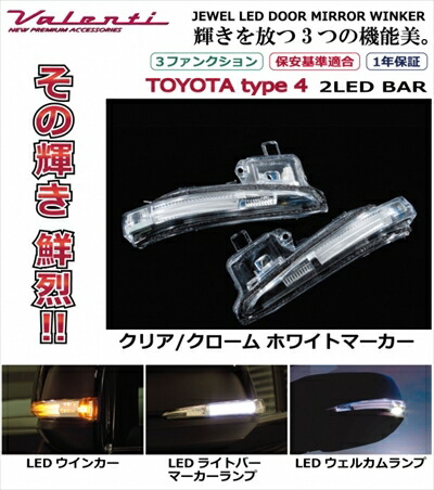ヴェルファイア 30 LEDドアミラーウインカー