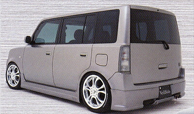 bB C-CLASS リアハーフスポイラー 塗装取付込