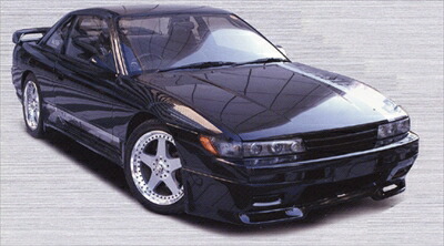 シルビア S13 E-I サイドスカート 塗装取付込