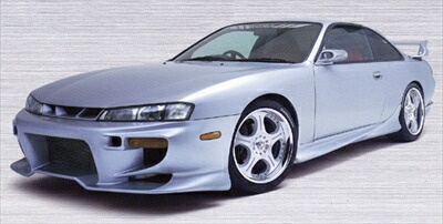 シルビア S14 後期 C-I フロントバンパースポイラー 塗装取付込