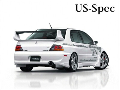 ランサーエボリューション VIII CT9A Ver.1 リアアンダースポイラー FRP製 USA SPEC 塗装済み
