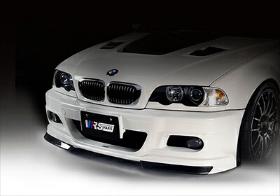 VRS E46 M3 street version FRONT BUMPER カーボン製ﾘｯﾌﾟｶﾞーﾄﾞ付き クーペ 塗装済み