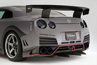 HKS TF ＆ VARIS KAMIKAZE-R REAR BUMPER 2009MODEL以降の車両用（for model 2009-） L/R LOUVER カーボン 塗装済み