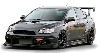 ランサーエボリューション 10 collaboration AERO FRONT BUMPER (UNDER部Collaboration/2PCS) FRP製