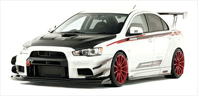 ランサーエボリューション 10 CZ4A WIDE BODY Ver. EVO X WIDE BODY KIT FULL KIT B（カーボン仕様） 塗装済み 407,583円