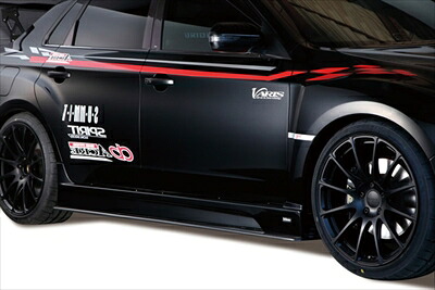 インプレッサ WRX STi GVB 2012 Ver. SIDE SKIRT 2 piece construction カーボンアンダーボード 塗装取付込