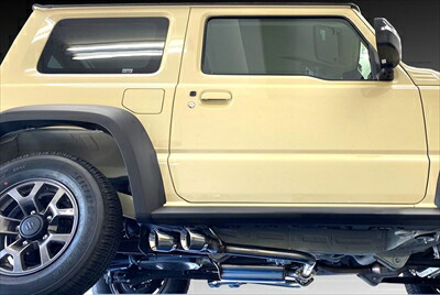 ｢長納期商品｣ JB74W ジムニーシエラ 1.5L NA 左右2本出し サイドマフラー(SUS304 オールステンレス) ブルー90φ(ステンレス)&times;2｜Autostyle 108,746円