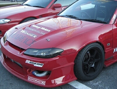 シルビア S15 GLARE 3連ダクトボンネット FRP製 塗装済み