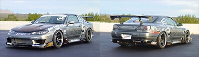 S15 シルビア D1-GP SPEC PRO リアバンパースポイラーセット（カーボン アンダーディフューザー）UVカット塗装済 塗装取付込｜Autostyle