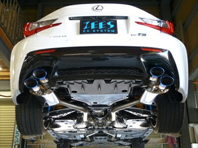 LEXUS RC F 前期 ジースマフラー 可変バルブ、リモコン付き 120×80φオーバルタイプ チタンコーティングテール 「競技用」|Autostyle