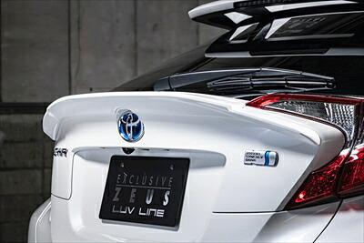 C-HR 後期 ZYX10/NGX50 LUV LINE リアゲートスポイラー 塗装済 単色塗装/ホワイトパールクリスタルシャイン/070 取付込