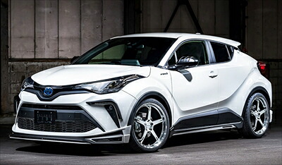 C-HR 後期 ZYX10/NGX50 LUV LINE フロント/LED･サイド･リア セット 塗装済 塗分塗装/ホワイトパールクリスタルシャイン/艶消しブラック