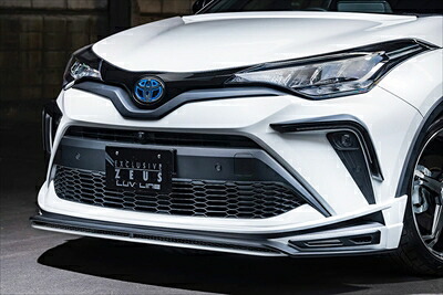 C-HR 後期 ZYX10/NGX50 LUV LINE フロントハーフスポイラー 塗装済 塗分塗装/ホワイトパールクリスタルシャイン/艶消しブラック 取付込｜Autostyle