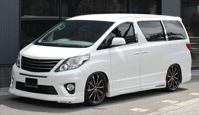 アルファード H2# 後期 Sグレード GLACE LINE 3点セット マフラー4本出し用 ホワイトパールクリスタルシャイン(070)塗装済