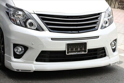 アルファード H2# 後期 Sグレード GLACE LINE フロントハーフスポイラー ホワイトパールクリスタルシャイン(070)塗装済 取付込