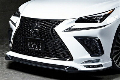 LEXUS NX300(AGZ)/300h(AYZ) 後期 LUV LINE フロントハーフスポイラー(LED付属) 塗装済 ブラック/212