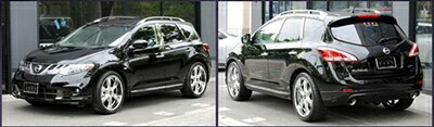 MURANO Z51 後期 LUV LINE Front, Side, Rear SET 塗装済 取付込｜Autostyle