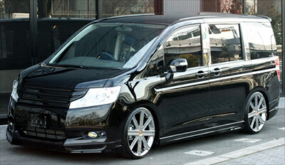 ステップワゴン RK1/2 前期 G/L/Li GRACE-LINE Front, Side&Rear SET 塗装済 NH731P/ｸﾘｽﾀﾙﾌﾞﾗｯｸﾊﾟｰﾙ