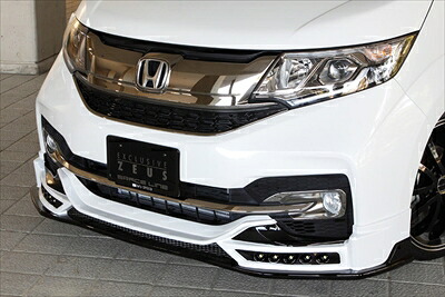 ステップワゴン スパーダ RP3/4 前期 GRACE LINE フロントハーフスポイラー LED付属 塗分け塗装済 NH788P ホワイトオーキッドパール / NH812P プレミアムスパークルブラックパール 取付込