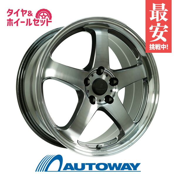 【P最大28倍！】215/55R17 サマータイヤ タイヤホイールセット FINALIST FZ-S5 17x7.0 +38 114.3x5 DC + DIMAX TOURING 【送料無料】 (215/55/17 215-55-17 215/55-17) 夏タイヤ 17インチ