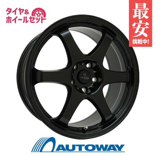 215/60R16 8PR サマータイヤ タイヤホイールセット FINALIST FZ-S6 16x6.5 38 114.3x5 MBK + SUPER2000 【送料無料】 (215/60/16 215-60-16 215/60-16) 夏タイヤ 16インチ|AUTOWAY(オートウェイ)