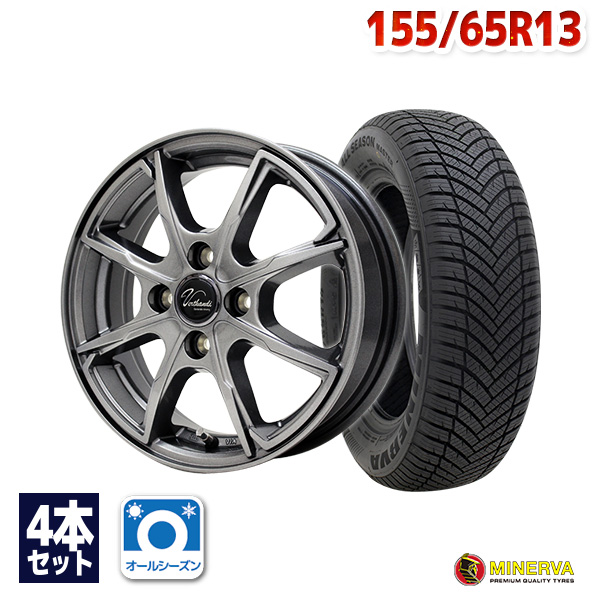 楽天市場】【取付対象】155/65R13 サマータイヤ タイヤホイールセット