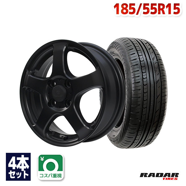 【エントリーでP19倍確定！7/25～】【取付対象】185/55R15 サマータイヤ タイヤホイールセット FINALIST FZ-S5 15x6 +45 100x4 MBL + Rivera Pro 2 【送料無料】 (185/55/15 185-55-15 185/55-15) 夏タイヤ 15インチ｜AUTOWAY（オートウェイ）