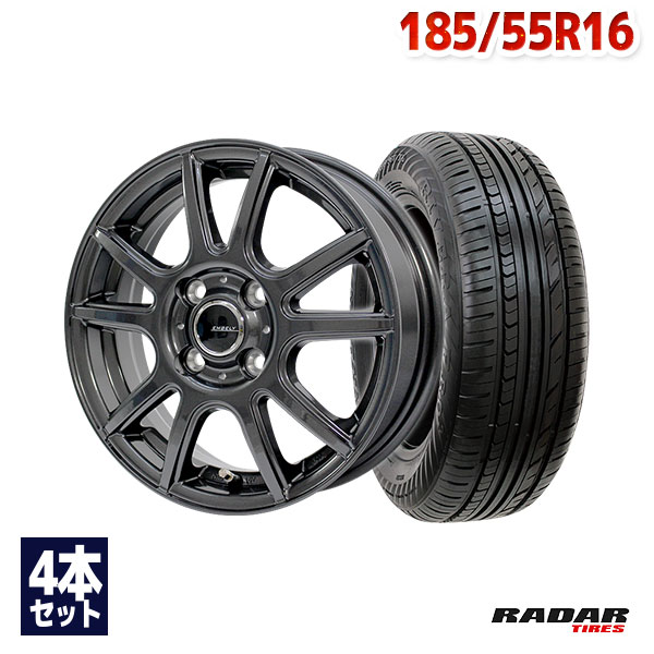 【P最大39倍！4/15】【取付対象】185/55R16 サマータイヤ タイヤホイールセット EMBELY S10 16x6 +45 100x4 GM + Rivera Pro 2 【送料無料】 (185/55/16 185-55-16 185/55-16) 夏タイヤ 16インチ