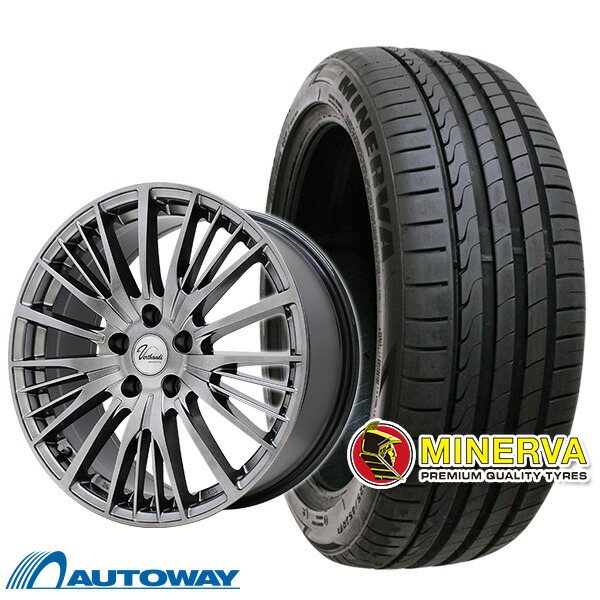 【P最大30倍！4/10】【取付対象】235/50R18 サマータイヤ タイヤホイールセット Verthandi YH-S25V 18x8 +35 114.3x5 METALLIC GRAY + F205 【送料無料】 (235/50/18 235-50-18 235/50-18) 夏タイヤ 18インチ 4本セット
