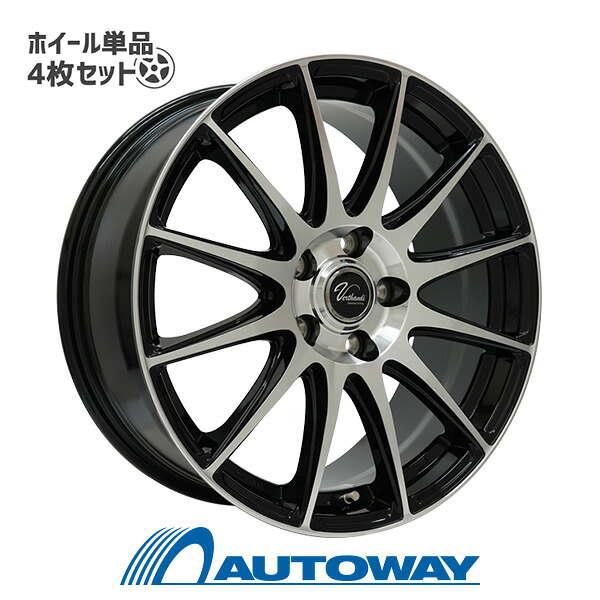 【P最大30倍！4/18】【4枚セット】 Verthandi VT-S12 18x7.5 +38 114.3x5 BK/P ｲﾝﾁｻｲｽﾞ：18インチ　リム幅：7.5　ｲﾝｾｯﾄ：+38
