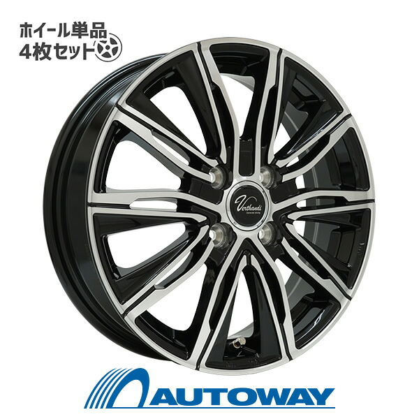 【エントリーでP10倍確定！】【4枚セット】 Verthandi VJ-S20 14x4.5 45 100x4 BK/P インチサイズ：14インチ　リム幅：4.5　インセット：+45｜AUTOWAY（オートウェイ）