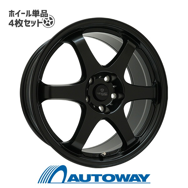 【エントリーでP10倍確定!】【4枚セット】 FINALIST FZ-S6 16x6.5 45 114.3x5 MBK インチサイズ:16インチ リム幅:6.5 インセット:+45|AUTOWAY(オートウェイ)