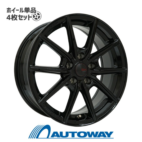【4枚セット】 SEIN EK 15x6.0 45 100x5 BK ｲﾝﾁｻｲｽﾞ：15インチ　リム幅：6.0　ｲﾝｾｯﾄ：+45｜AUTOWAY（オートウェイ） 27,832円