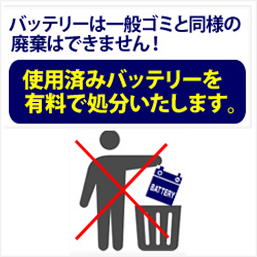楽天市場 交換後の廃棄バッテリー回収引き取り依頼 オートワーク楽天市場店