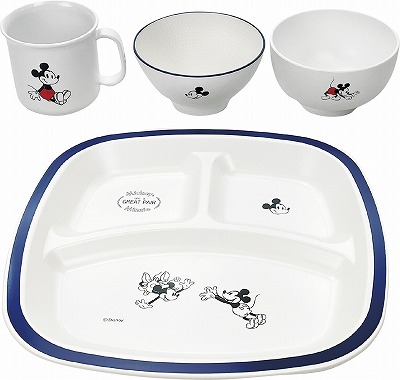 送料無料 送料込 ディズニー D-MF30 子供食器4点セット ミッキー 69148 内祝い お返し 出産内祝い 結婚内祝い 御祝 お中元 入学 香典返し 粗供養 お彼岸 お供え 御供 快気祝い 快気内祝