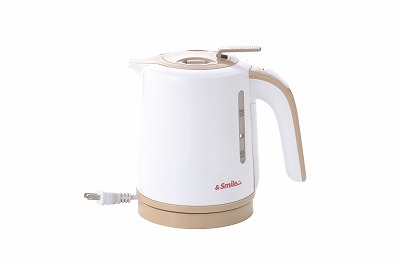 &smile 倒れてもこぼれにくい電気ケトル1.0L AS-100 内祝い お返し 出産内祝い 結婚内祝い 香典返し 粗供養 お彼岸 お供え 御供 快気祝い 快気内祝