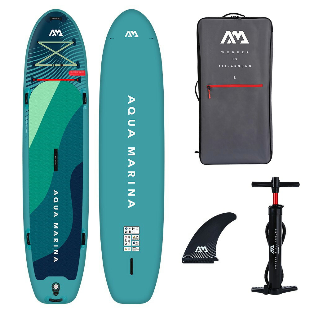 SUP インフレータブル 2人乗り スタンドアップパドルボード AQUA MARINA （アクアマリーナ） SUPER TRIP スーパートリップ 12’6” (381cm)